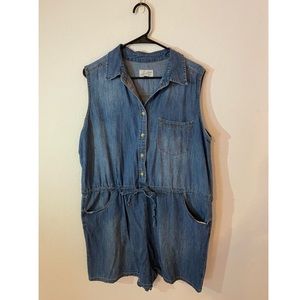 Denim Romper